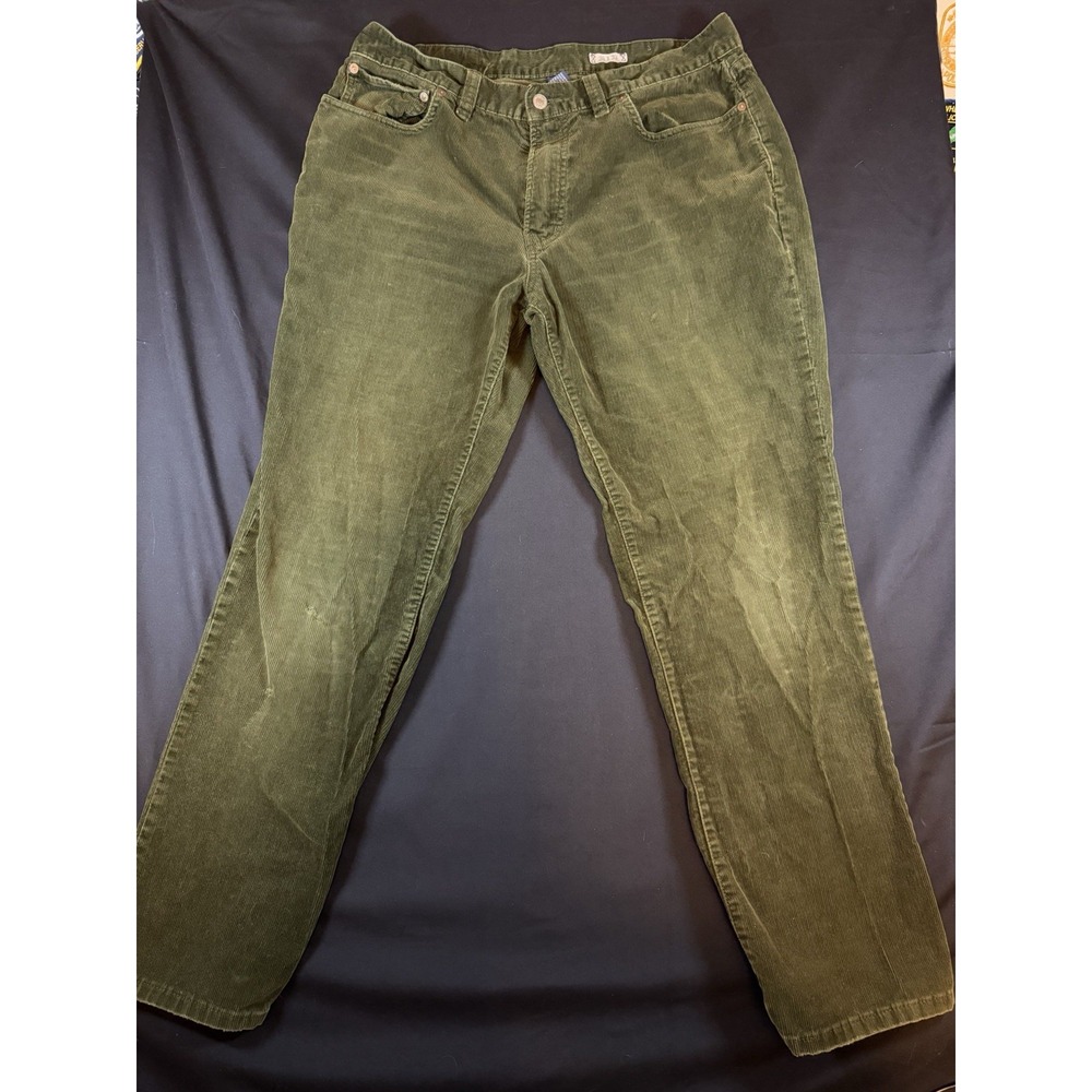 Vintage Polo Ralph Lauren 1594 Dark Green Corduroy Men's Pants, 36x30